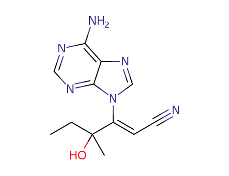 (Z)-3-(6-amino-9H-purin-9-yl)-4-hydroxy-4-methyl-2-hexenenitrile