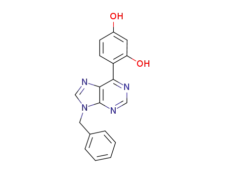 4-(9-phenylmethyl-9H-purin-6-yl)-benzene-1,3-diol