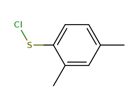 Molecular Structure of 74880-42-5 (Benzenesulfenyl chloride, 2,4-dimethyl-)