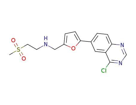 N-((5-(4-chloroquinazolin-6-yl)furan-2-yl)Methyl)-2-(Methylsulfonyl)ethanaMine