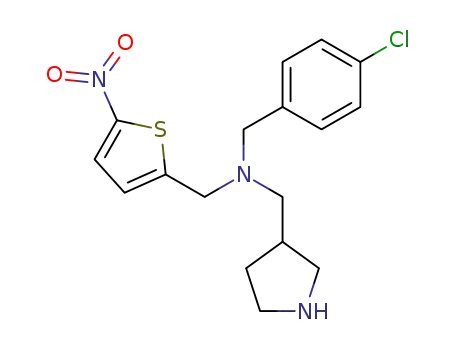 N-(4-chlorobenzyl)-1-(5-nitrothiophen-2-yl)-N-((pyrrolidine-3-yl)methyl)methylamine