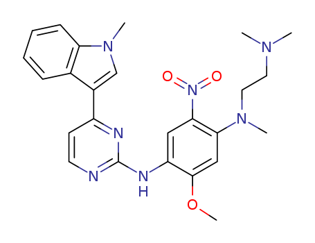 N1-[2-(Dimethylamino)ethyl]-5-methoxy-N1-methyl-N4-[4-(1-methyl-1H-indol-3-yl)-2-pyrimidinyl]-2-nitro-1,4-benzenediamine