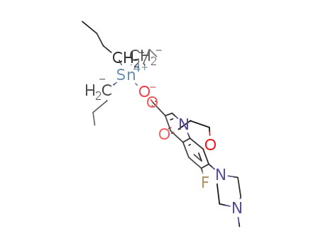 n-Bu3Sn((RS)-7-fluoro-2-methyl-6-(4-methylpiperazin-1-yl)-10-oxo-4-oxa-1-azatricyclo[7.3.1.05,13]trideca-5(13),6,8,11-tetraene-11-carboxylate)