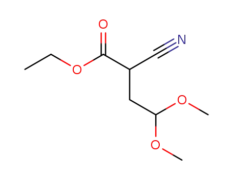 2-cyano-4,4-dimethoxybutyric acid ethyl ester