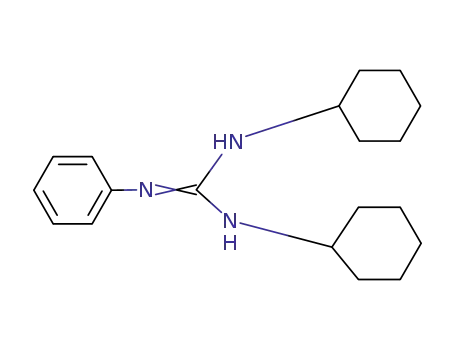 Molecular Structure of 4833-42-5 (N-[Bis(cyclohexylamino)methylene]aniline)
