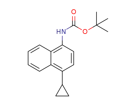 tert-butyl 4-cyclopropylnaphthalen-1-ylcarbamate
