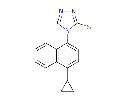 4-(4-cyclopropylnaphthalen-1-
yl)-4H-1,2,4-triazole-3-thiol