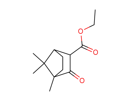 Molecular Structure of 134234-71-2 (Bicyclo[2.2.1]heptane-2-carboxylic acid, 4,7,7-trimethyl-3-oxo-, ethyl
ester)