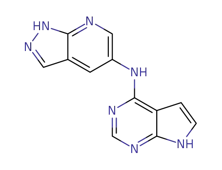 N-(7H-pyrrolo[2,3-d]pyrimidin-4-yl)-1H-pyrazolo[3,4-b]pyridin-5-amine