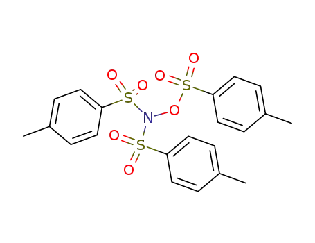 Molecular Structure of 62419-04-9 (Benzenesulfonamide,
4-methyl-N-[(4-methylphenyl)sulfonyl]-N-[[(4-methylphenyl)sulfonyl]oxy]-)