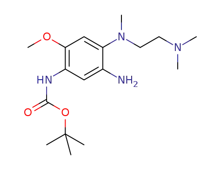 N-(t-butoxycarbonyl)-5-amino-4-((N,1-(2-(N,N-dimethylamino)ethyl)-N,1-methyl)amino)-2-methoxy-5-anilide