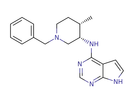cis-1-benzyl-4-methyl-N-{7H-pyrrolo[2,3-d]pyrimidin-4-yl}piperidin-3-amine