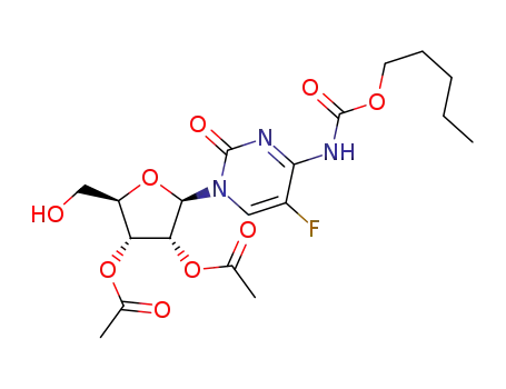 2',3'-di-O-acetyl-5-fluoro-N4-(pentyloxycarbonyl)cytidine