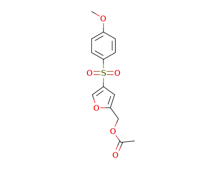[4-[(4-methoxyphenyl)sulfonyl]furan-2-yl]methyl acetate