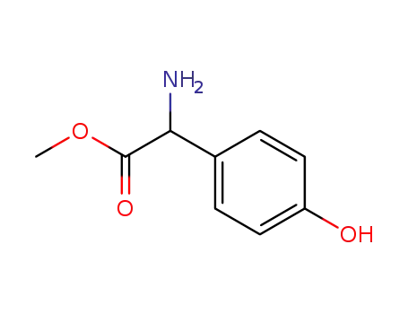 Molecular Structure of 43189-12-4 (METHYL 2-AMINO-2-(4-HYDROXYPHENYL)ACETATE)