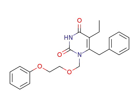 6-benzyl-5-ethyl-1-[(2-phenoxyethyl)oxymethyl]uracil