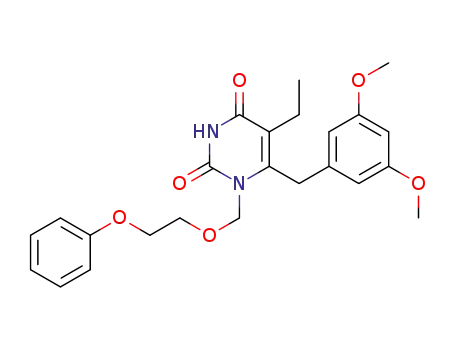 6-(3,5-dimethoxybenzyl)-5-ethyl-1-[(2-phenoxyethyl)oxymethyl]uracil