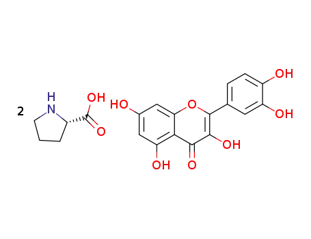 quercetin L-proline cocrystals(1:2)