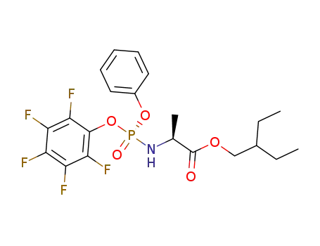 (2S)-2-ethylbutyl 2-(((S)-(perfluorophenoxy)(phenoxy)phosphoryl)amino)propanoate