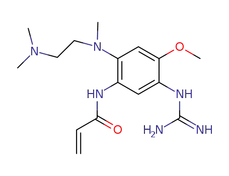 N-[2-[2-dimethylaminoethylmethylamino]-4-methoxy-5-carboxamidinephenyl]prop-2-enamide