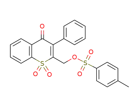(1,1-dioxido-4-oxo-3-phenyl-4H-thiochromen-2-yl)methyl 4-methylbenzenesulfonate