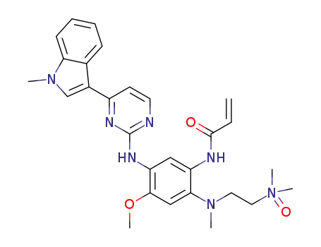 2-((2-acrylamido-5-methoxy-4-((4-(1-methyl-1H-indol-3-yl)pyrimidin-2-yl)amino)phenyl) (methyl)amino)-N,N-dimethylethan-1-amine oxide
