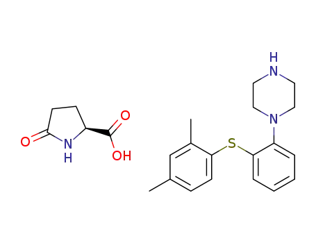 1-[2-(2,4-dimethylphenylsulfanyl)phenyl]piperazine L-pyroglutamate