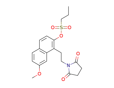 1-[2-(2,5-dioxopyrrolidin-1-yl)ethyl]-7-methoxynaphthalen-2-yl propane-1-sulphonate