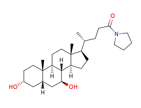(R)-4-((3R,5S,7S,8R,9S,10S,13R,14S,17R)-3,7-dihydroxy-10,13-dimethylhexadecahydro-1H-cyclopenta[a]phenanthren-17-yl)-1-(pyrrolidin-1-yl)pentan-1-one