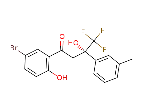 (S)-1-(5-bromo-2-hydroxyphenyl)-4,4,4-trifluoro-3-hydroxy-3-(m-tolyl)butan-1-one