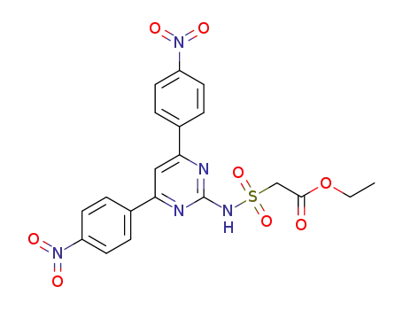 ethyl {N-[4,6-bis(4-nitrophenyl)pyrimidin-2-yl]sulfamoyl}acetate