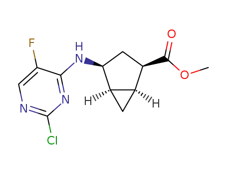 (+)-methyl (1R,2S,4R,5S)-2-[(2-chloro-5-fluoropyrimidin-4-yl)amino]bicyclo[3.1.0]hexane-4-carboxylate