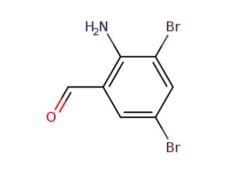 Molecular Structure of 50910-55-9 (2-Amino-3,5-dibromobenzaldehyde)