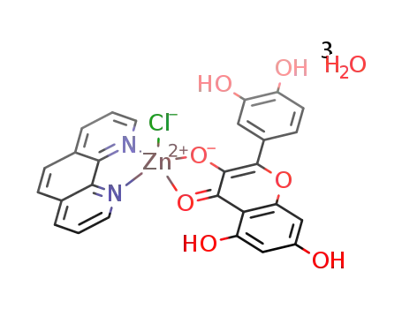 [(1,10-phenanthroline)Zn(Quercetin)Cl].3H2O