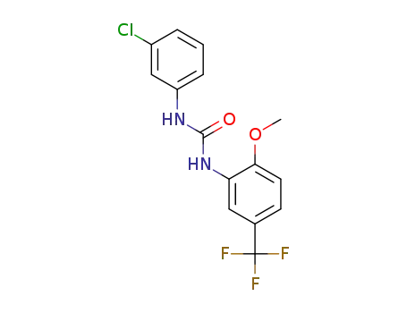1-(3-chlorophenyl)-3-(2-methoxy-5-(trifluoromethyl)phenyl)urea