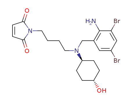 trans-4-[(2-amino-3,5-dibromophenyl)methyl-4-maleimidobutylamino]cyclohexanol