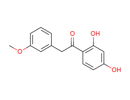 Molecular Structure of 89019-83-0 (Ethanone, 1-(2,4-dihydroxyphenyl)-2-(3-methoxyphenyl)-)