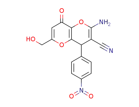 2‑amino‑6‑(hydroxymethyl)‑4‑(4‑nitrophenyl)‑8‑oxo‑4,8‑dihydropyrano[3,2‑b]pyran‑3‑carbonitrile