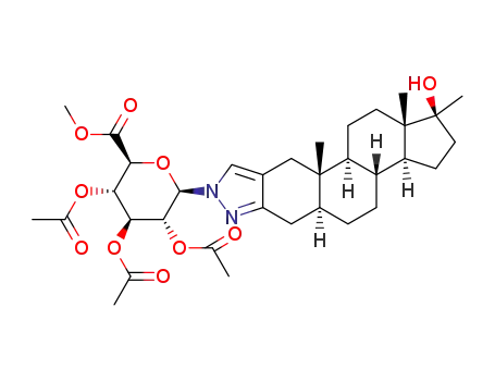 2′‑[N‑(methyl 2,3,4‑tri‑O‑acetyl‑1‑deoxy‑β‑d‑glucuronosyluronate)]‑17α‑methyl‑5α‑androstano[3,2‑c]pyrazol‑17β‑ol