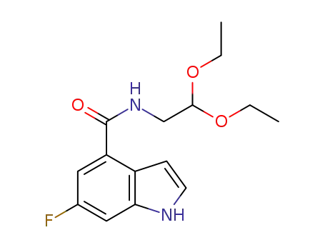 N-(2,2-diethoxyethyl)-6-fluoro-1H-indole-4-carboxamide