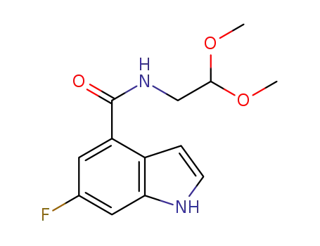 N-(2,2-dimethoxyethyl)-6-fluoro-1H-indole-4-carboxamide