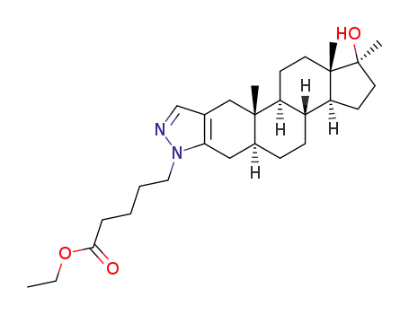 ethyl 5-{17α-methyl-17β-hydroxypyrazolo[4′,5′:2,3]-5α-androstan-1′-yl}pentanoate