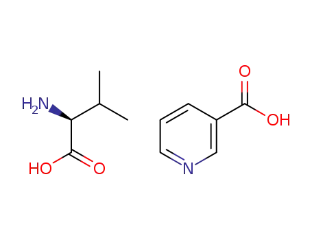 (S)-1-carboxy-2-methylpropan-1-aminium nicotinate