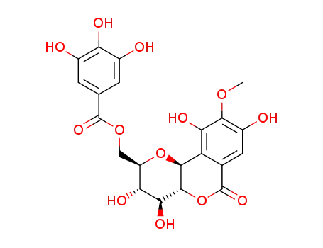 Molecular Structure of 82958-44-9 (11-O-Galloylbergenin)