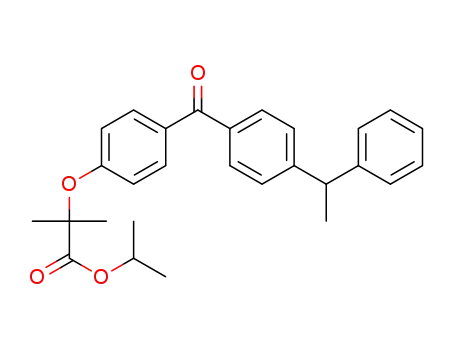 isopropyl 2-methyl-2-(4-(4-(1-phenylethyl)benzoyl)phenoxy)propanoate