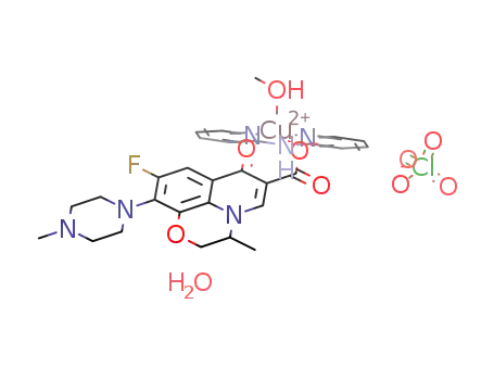 [Cu(ofx)(2,2'-bipyridylamine)(CH3OH)]*ClO4*H2O