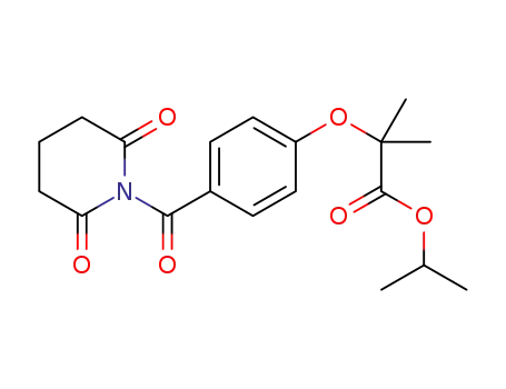 isopropyl 2-(4-(2,6-dioxopiperidine-1-carbonyl)phenoxy)-2-methylpropanoate