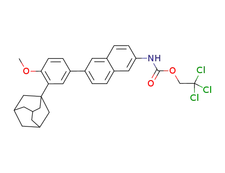 2,2,2-trichloroethyl (6-(3-(adamantan-1-yl)-4-methoxyphenyl)naphthalen-2-yl)carbamate
