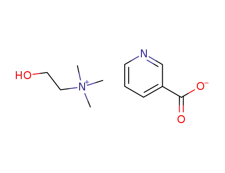 2-hydroxy-N,N,N-trimethylethanaminium nicotinate