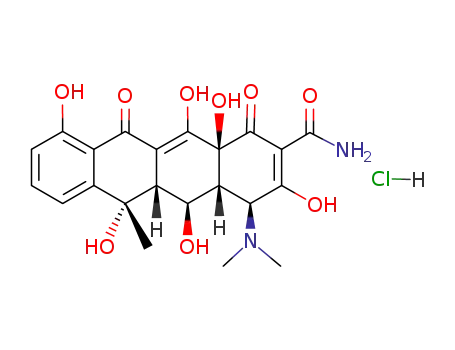 Molecular Structure of 2058-46-0 (Oxytetracycline hydrochloride)